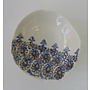 Blue Lace bowl with platinum lustre