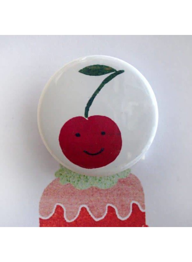 Cherry Cake Badge Card