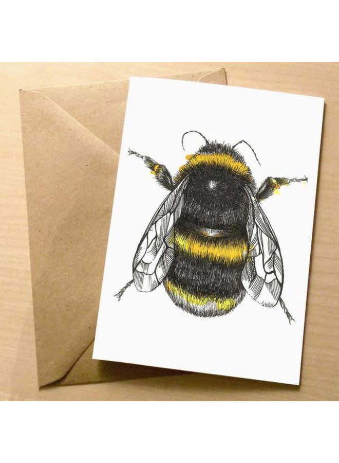 Bee card 5 x 10 cm