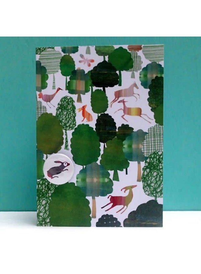 Green Woodland Badge Card