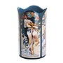 Mucha Four Seasons Silhouette Art Vase
