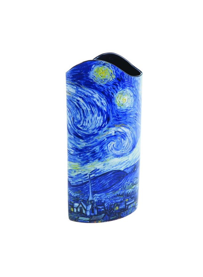 Van Gogh Starry Night Silhouette Art Vase 022