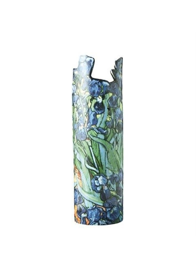 Van Gogh Iris Silhouette Art Vase 025