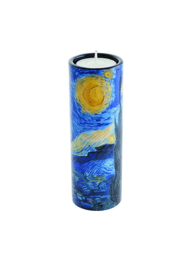 Van Gogh Stary Night Tea Light Holder Cerámica