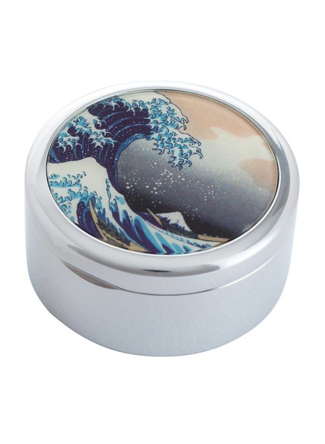 Hokusai The Great Wave Trinket Box with mirror 006