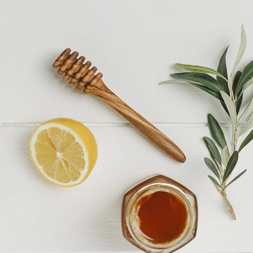 Naturally Med Olive Wood Honey dipper 010 Naturally Med Olive Wood Honey dipper 010