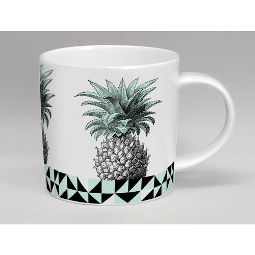 Repeat Repeat Menta de piña de invernadero y taza blanca Repeat Repeat Menta de piña de invernadero y taza blanca