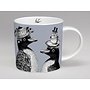 sunday best mr and mrs penquin mug grey