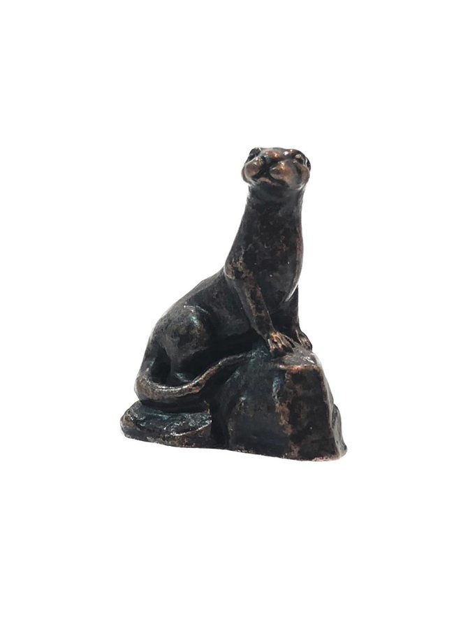 Otter Sitting bronze 24
