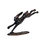 Hare leaping bronze 18