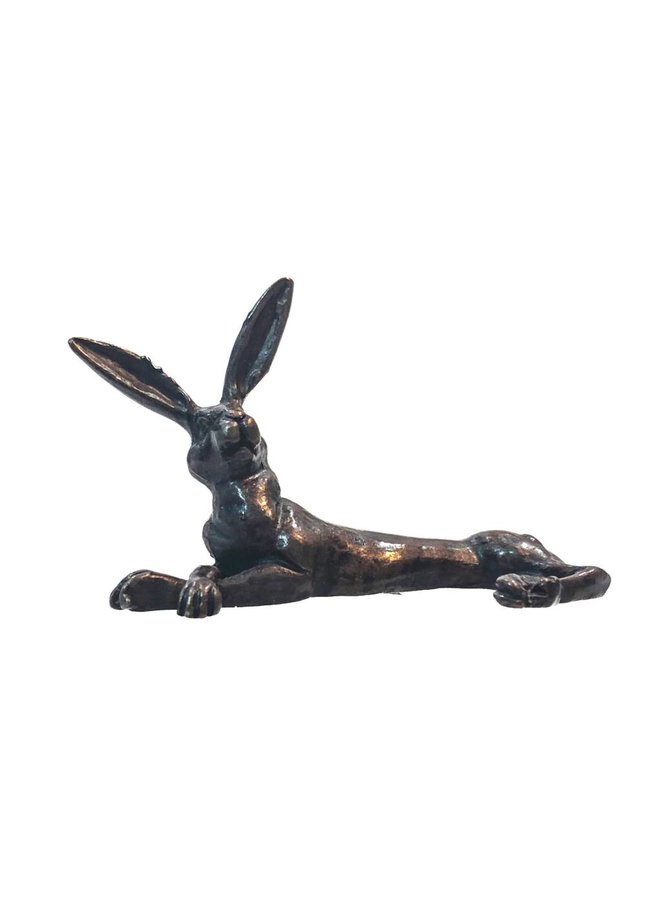 Hare Lying bronze 16