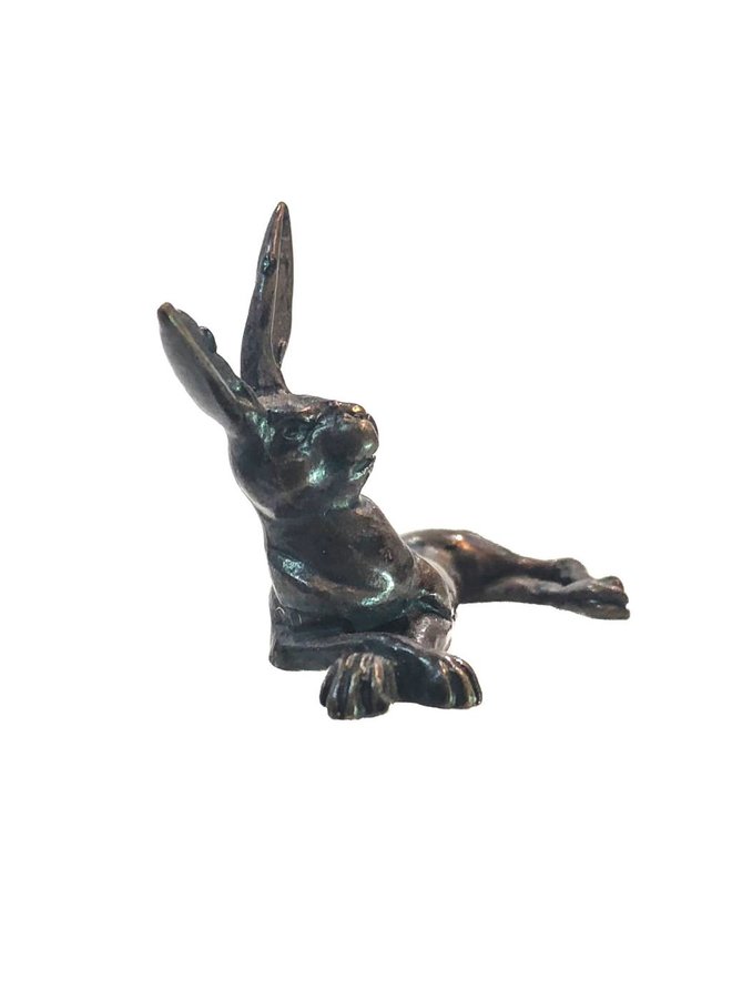 Hare Lying bronze 16