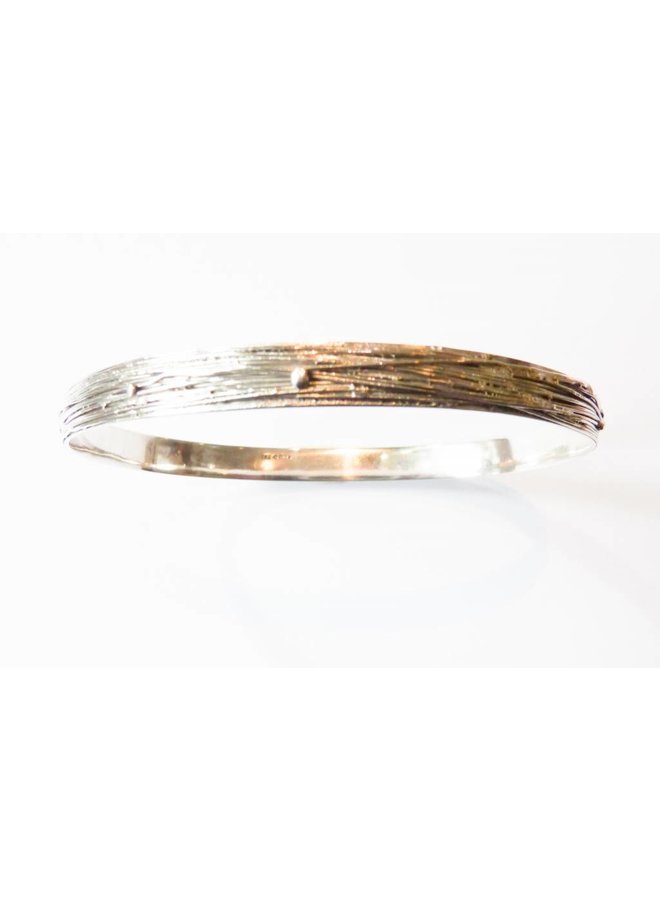 Wrap silver bangle