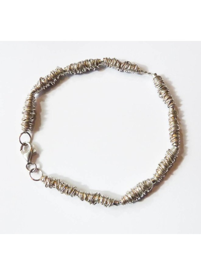 Wrap silver bracelet