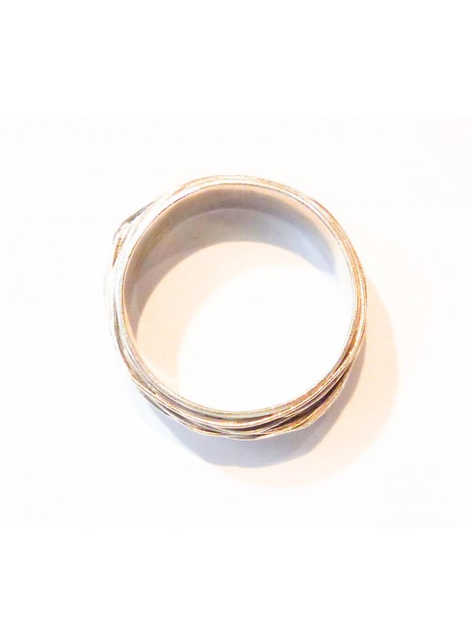 Medium wrap  silver ring