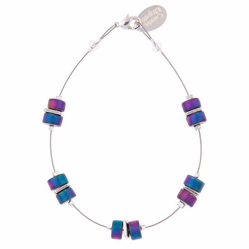 Carrie Elspeth Pulsera Infinity Spaced - Rainbow Blue / Purple Carrie Elspeth Pulsera Infinity Spaced - Rainbow Blue / Purple