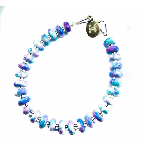 Carrie Elspeth Pulsera Disco Jade Lila - Carrie Elspeth Pulsera Disco Jade Lila -