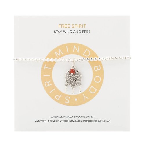 Carrie Elspeth Free Spirit Mantra Armband Carrie Elspeth Free Spirit Mantra Armband