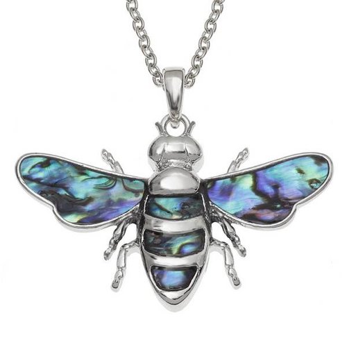 Tide Jewellery Biene eingelegte Paua Muschelkette Tide Jewellery Biene eingelegte Paua Muschelkette
