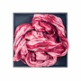 Bordeaux Crinkle Seidenschal 180x55cm