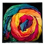Bright Parrot Crinkle Silk Scarf