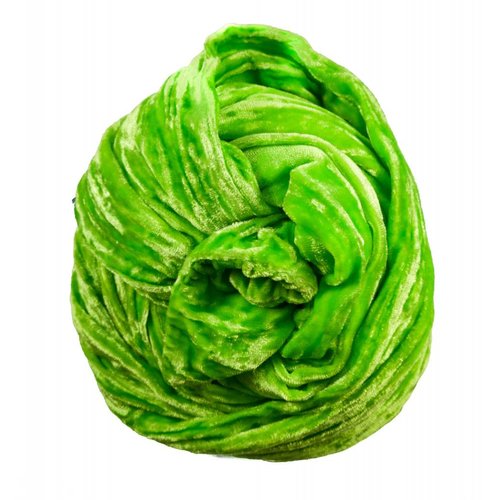 Lady Crow Silks Lime Double Velvet scarf Lady Crow Silks Lime Double Velvet scarf