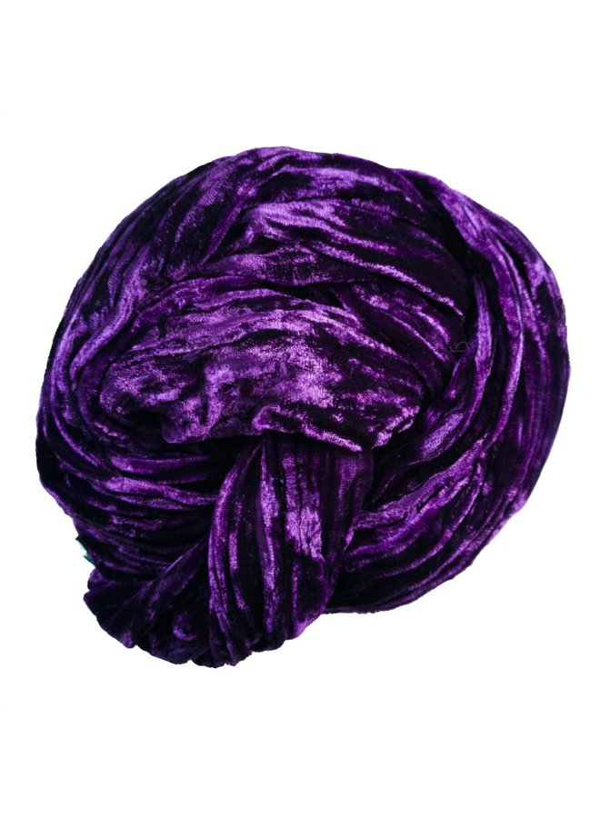 Plumb Silk Double Velvet scarf 068