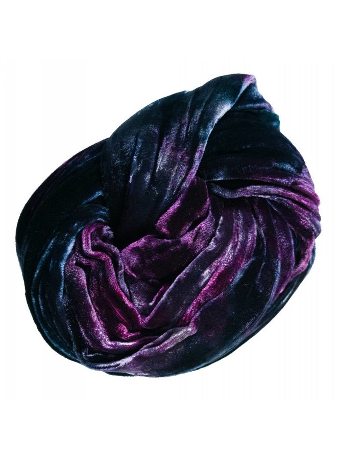 Storm multi dyed Double Velvet scarf 078