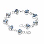 Bracelet heart forgetmenot