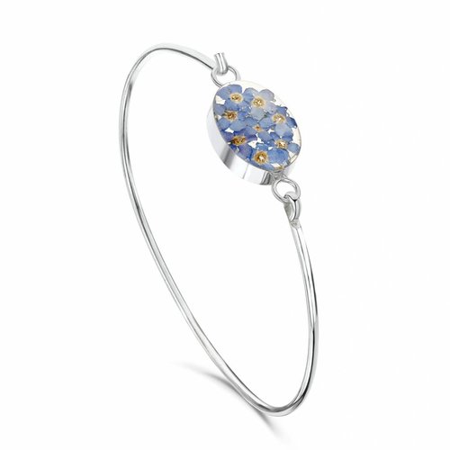 Shrieking Violet Oval Vergissmeinnicht Armreif Silber Shrieking Violet Oval Vergissmeinnicht Armreif Silber
