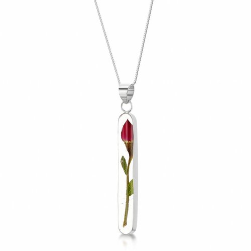 Shrieking Violet Single Rose long pendant silver Shrieking Violet Single Rose long pendant silver