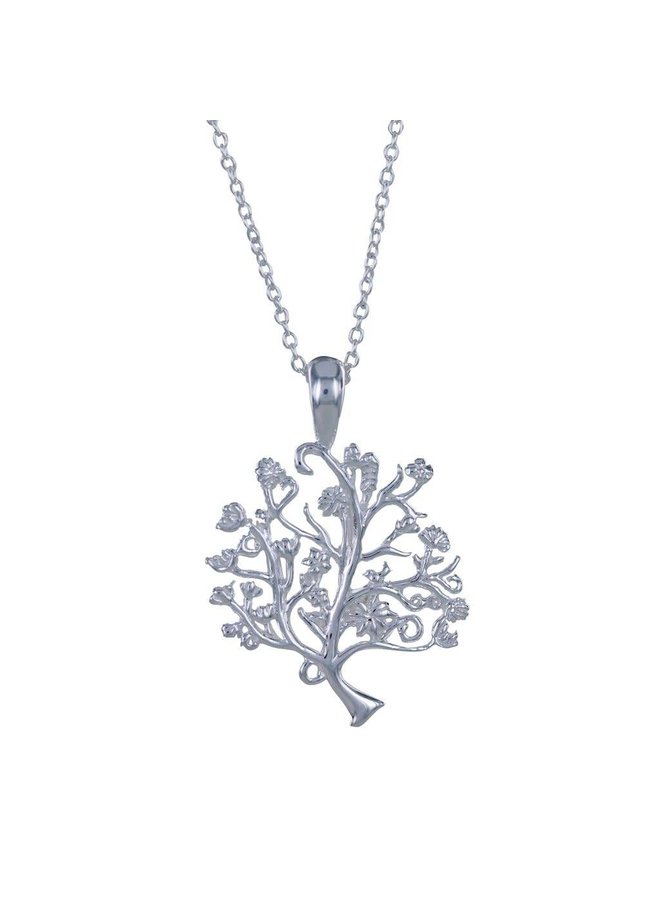 Baum des Lebens Silber Halskette 45