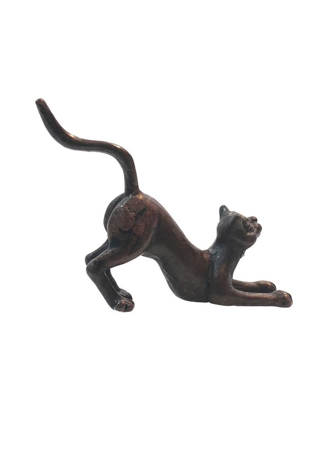 Crouching Cat bronze 42