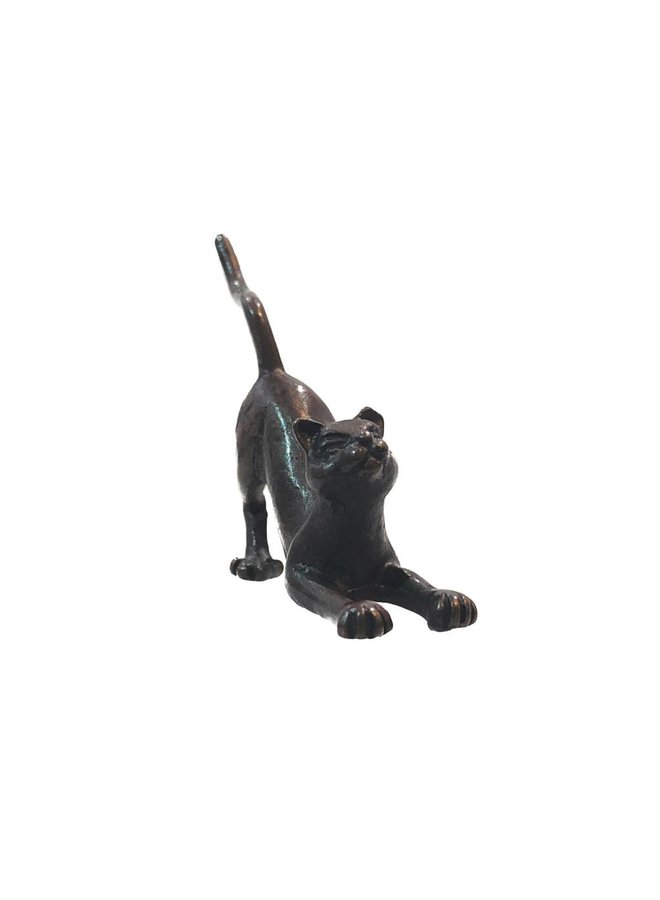 Crouching Cat bronze 42