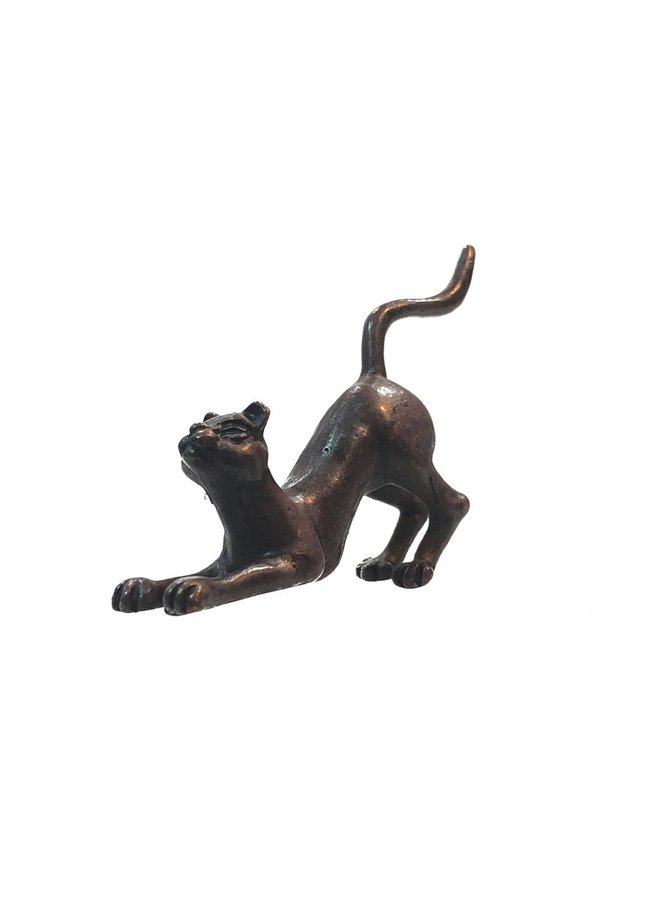 Crouching Cat bronze 42