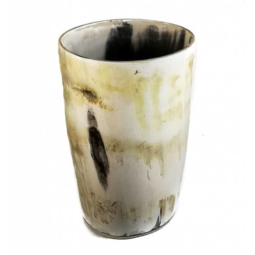 Abbey Horn Pluma taza recipiente oxhorn grande 1 Abbey Horn Pluma taza recipiente oxhorn grande 1