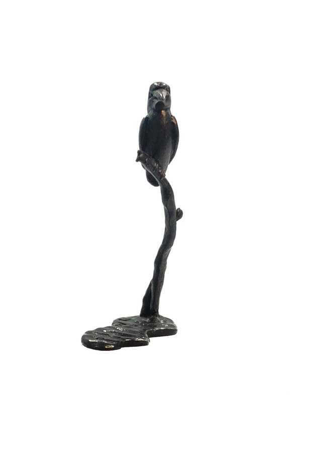 Kingfisher on branch bronze 26