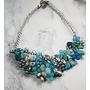 Türkisblaue Perlenkette 035