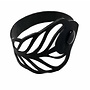 Peacock feather recycled rubber bracelet small