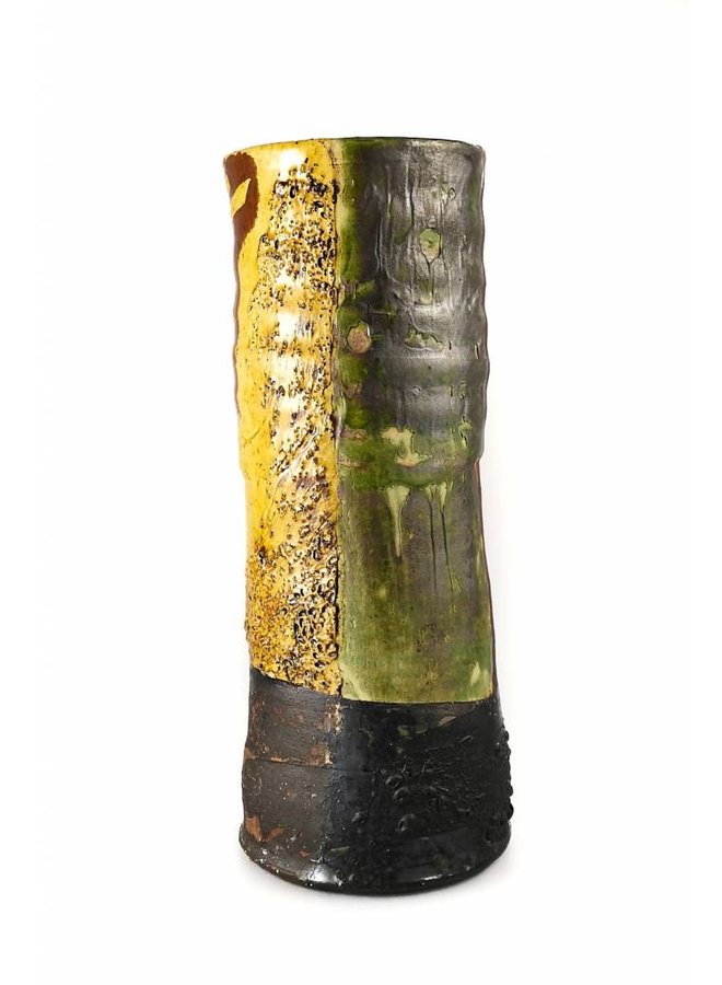 Garden Allotment Slipware Tall Vase 8