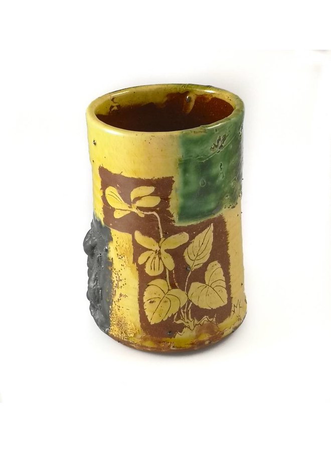 Garden Allotment Slipware Vase 4