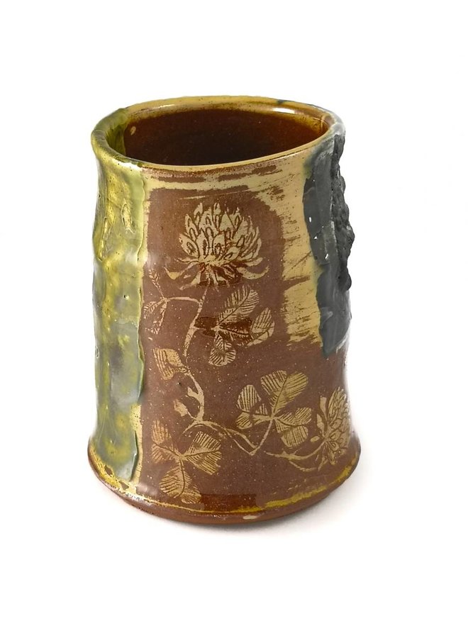 Garden Allotment Slipware Vase 5