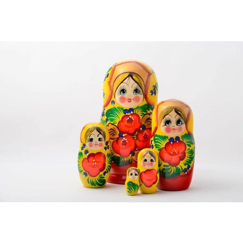 Russian Gifts 5 Nestelende Martyoshka-pop groot 02 Russian Gifts 5 Nestelende Martyoshka-pop groot 02