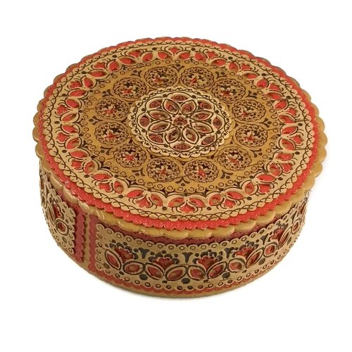 Russian Gifts Caja de corteza de abedul plana diseño rojo 18 Russian Gifts Caja de corteza de abedul plana diseño rojo 18