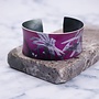Cuff bracelet  star trail  botanical design 09