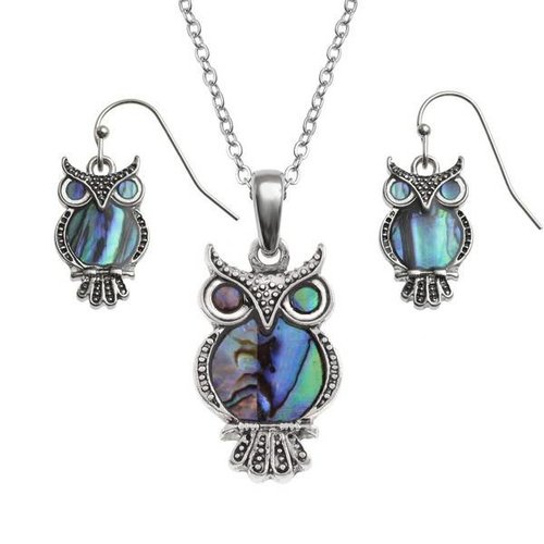 Tide Jewellery Eule eingelegte Puau Muschelohrringe 103 Tide Jewellery Eule eingelegte Puau Muschelohrringe 103