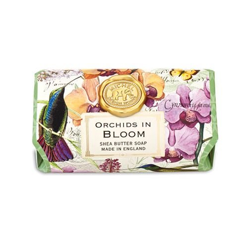 Michel Design Works Orquídeas en Bloom Large Bath Shea Soap Bar Michel Design Works Orquídeas en Bloom Large Bath Shea Soap Bar