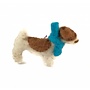 Jack Russel Filzblau Schal Brosche 008