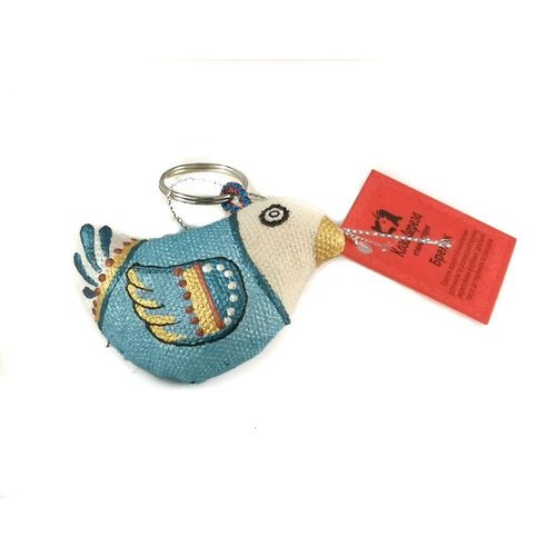 Kosa Deresa Blue Sparrow keyring 001 Kosa Deresa Blue Sparrow keyring 001