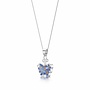 Colgante nomeolvides mariposa plata 003